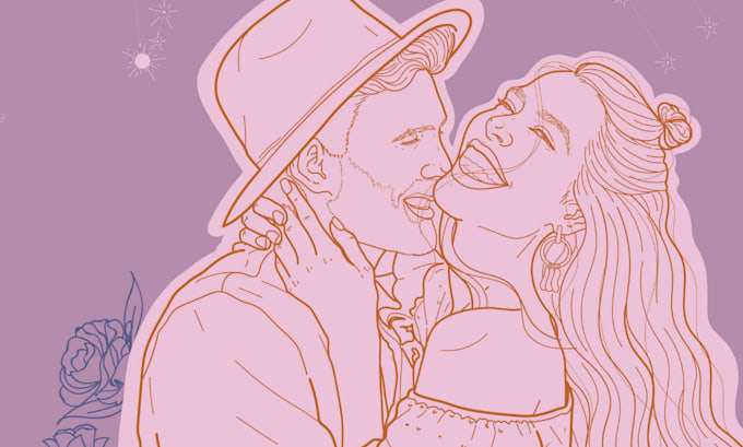 Gig Preview - Draw unique vector line art,one line art illustrations from any photo