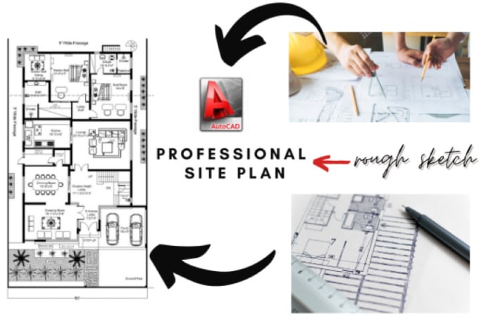 Gig Preview - 2d architectural floor plan in autocad