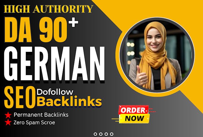 Gig Preview - Do link building with high da site authority german dofollow seo backlink