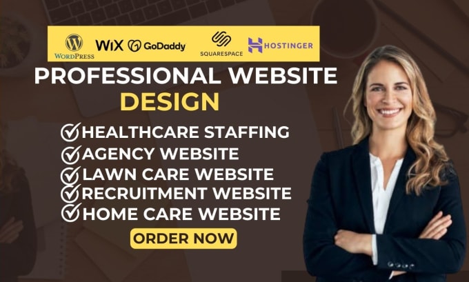 Bestseller - design home care, healthcare staffing, agency, recruitment, lawn care website