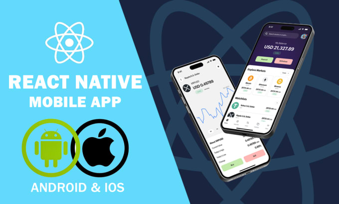 Gig Preview - Develop cross platform ios and android apps using react native cli or expo