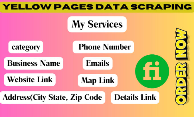 Gig Preview - Do yellow pages data scraping with emails