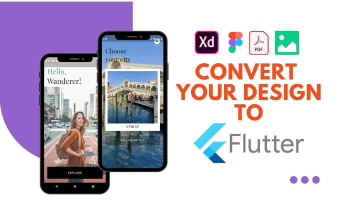 Bestseller - transform figma to flutter  stunning apps for android and ios xd to flutter