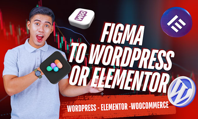 Gig Preview - Convert figma to wordpress using elementor or figma to wix