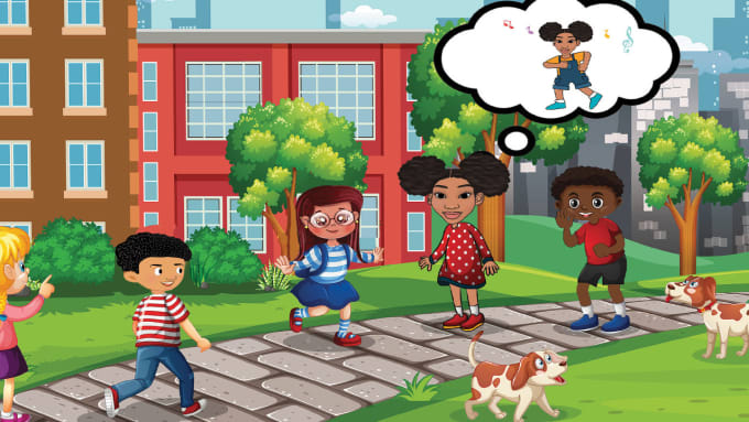 Gig Preview - Create beautiful african american children book illustration