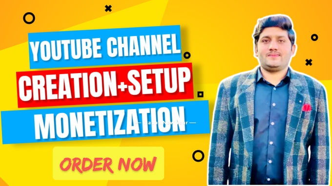 Gig Preview - Create professionally youtube channel setup with monetization