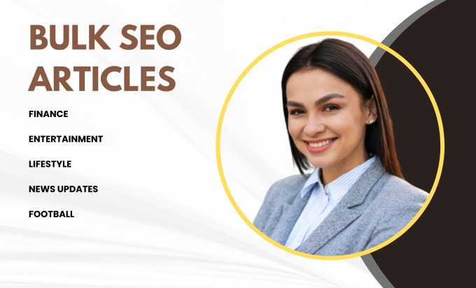 Gig Preview - Do rite 30 unique bulk SEO articles for google, blog post, content writing