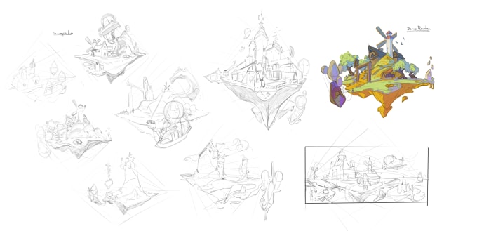 Gig Preview - Do environmental concept design for videogames, etc