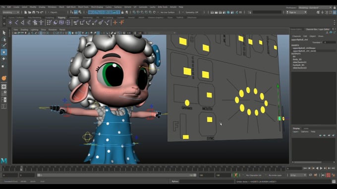 Gig Preview - Do 3d character rigging for maya, unreal unity and blender