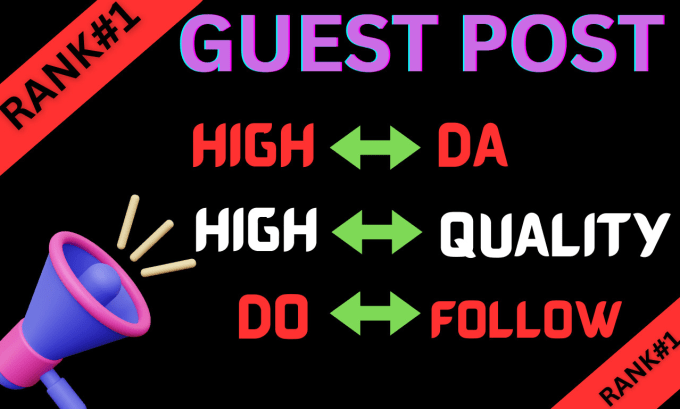 Gig Preview - Build guest post dofollow SEO backlink with high quality