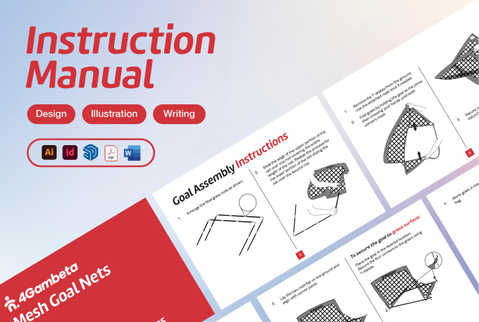 Gig Preview - Write, illustrate and design your instruction manual