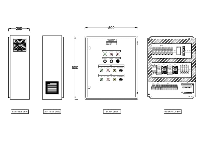 Gig Preview - Prepare lv panel board complete drawing and panel design