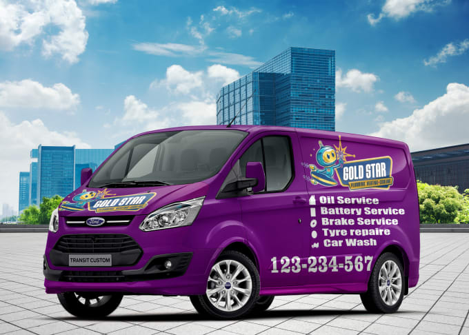 Gig Preview - Make branding vehicle wrap, car wrap, van wrap, truck wrap design