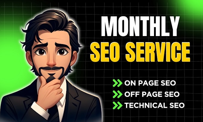 Gig Preview - Monthly on page and off page seo for your website