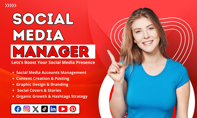 Gig Preview - Be your social media marketing manager