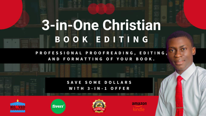 Gig Preview - Proofread, format, and edit your christian books for amazon KDP