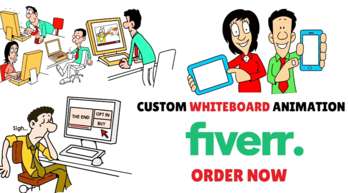 Gig Preview - Make a custom whiteboard or 2d animation explainer doodle video