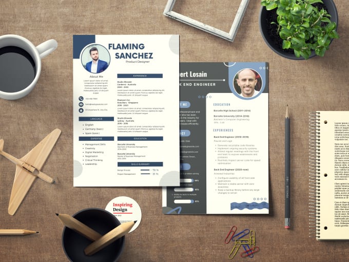 Gig Preview - Design infographic resume, template, writing, cover letter