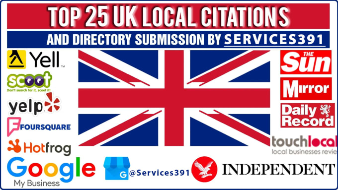 Gig Preview - List your business in 100 top rated UK directory submission