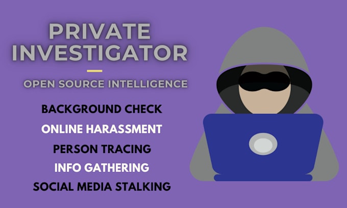 Gig Preview - Be your private investigator for info gathering background check osint