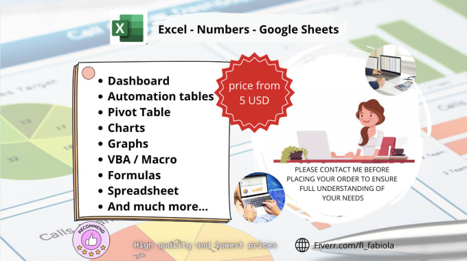 Gig Preview - Improve your numbers, excel and google sheets