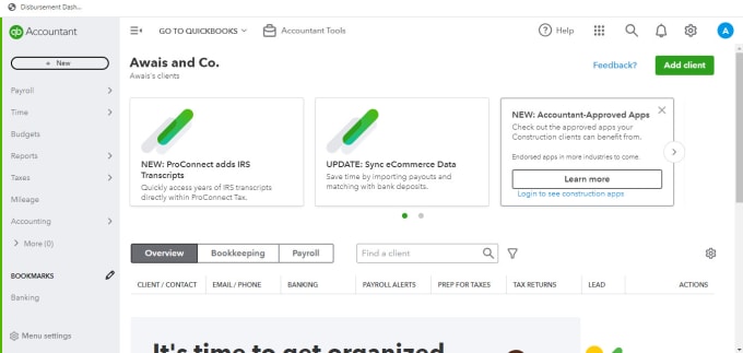 Gig Preview - Do bookkeeping and accounting in quickbooks or microsoft excel