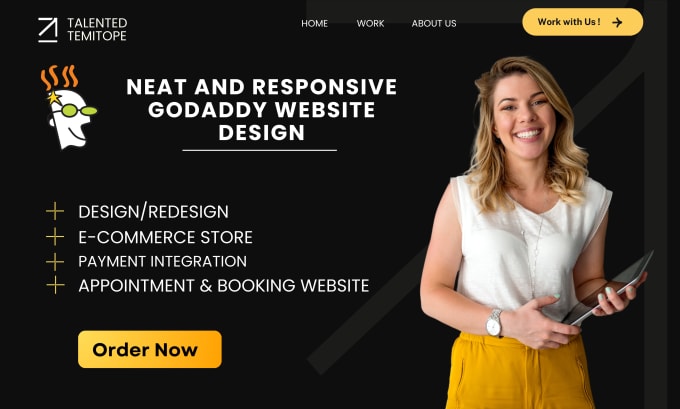 Bestseller - godaddy website design godaddy ecommerce website redesign office cleaning web