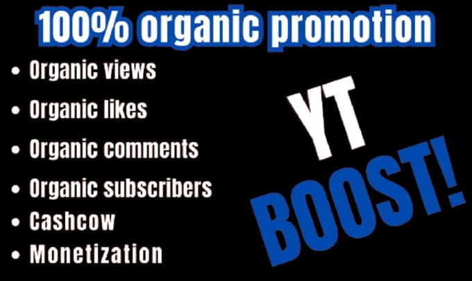 Gig Preview - Do fast organic youtube video promotion, to boost active views, subs