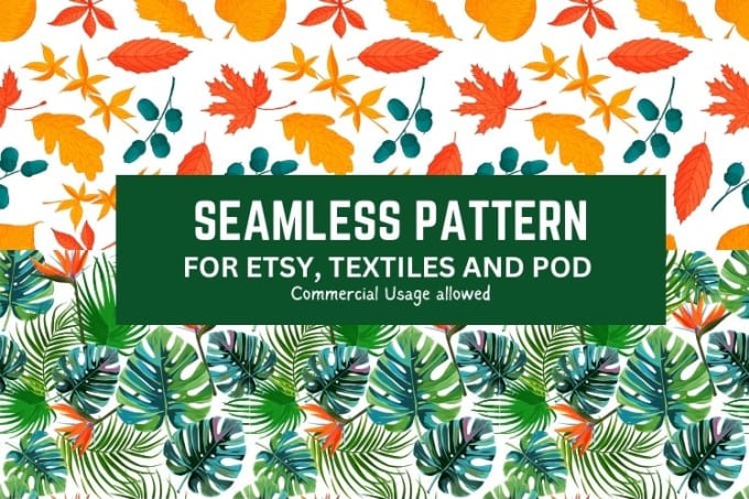 Gig Preview - Design seamless pattern textile prints pattern design