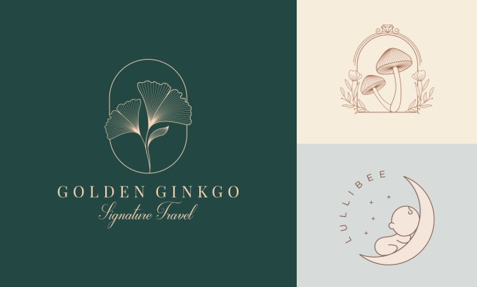 Gig Preview - Design hand drawn botanical boho logo for feminine business