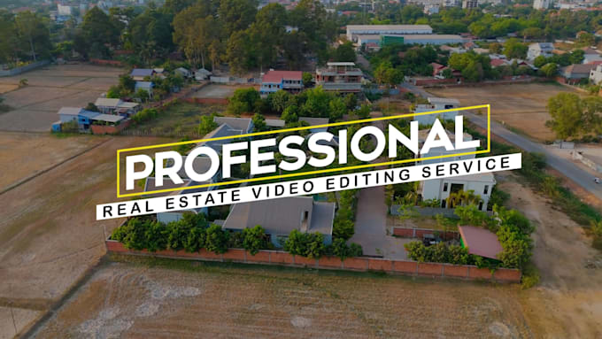 Gig Preview - Do professional real estate video editing, drone video editing