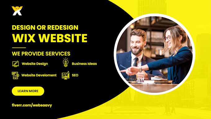 Gig Preview - Create wix website design and redesign existing wix website