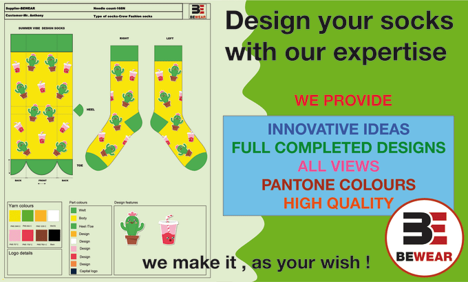 Gig Preview - Do high quality unique socks designs