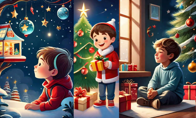 Gig Preview - Create festive illustrations for christmas, easter, thanksgiving