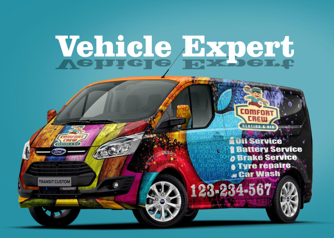 Gig Preview - Exclusive branding vehicle wrap, car wrap, van wrap, truck wrap design