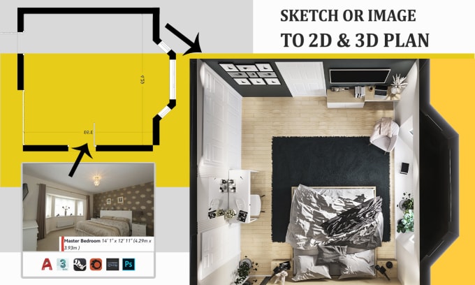 Gig Preview - Redraw 2d plan,3d floor plan for real estate and owners fast