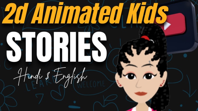 Gig Preview - Create 2d animated kids moral stories in hindi and english