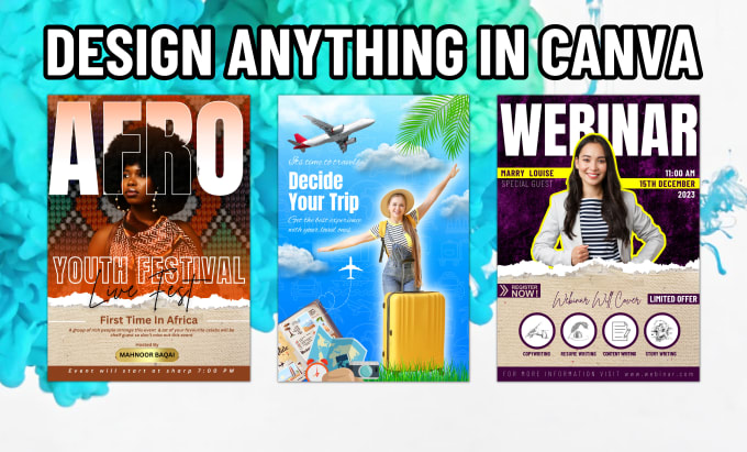 Gig Preview - Design stunning canva flyer or anything using canva