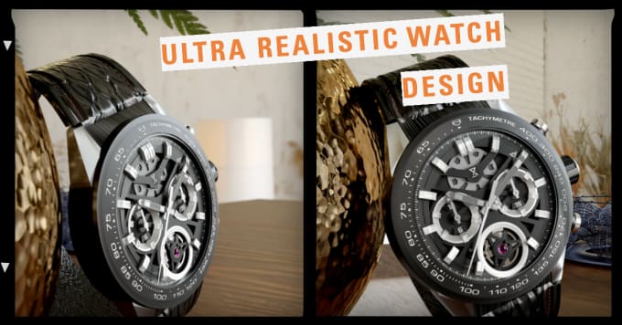 Gig Preview - Create 3d watch design, renders, and animation