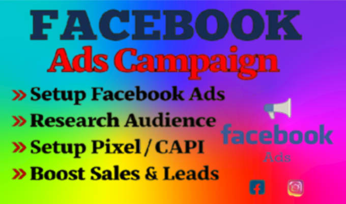 Gig Preview - Setup and manage facebook ads campaign for leads and sales to your business