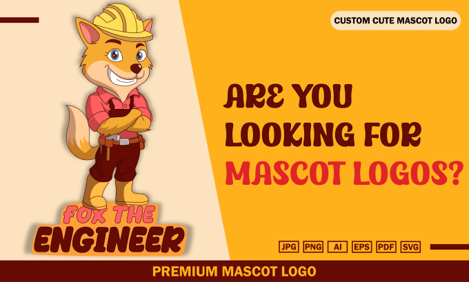 Gig Preview - Create a stunning cartoon mascot logo for your business, brand, or team