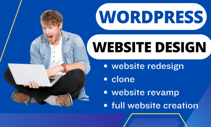 Gig Preview - Design revamp wordpress, redesign, clone, wordpress website or business website