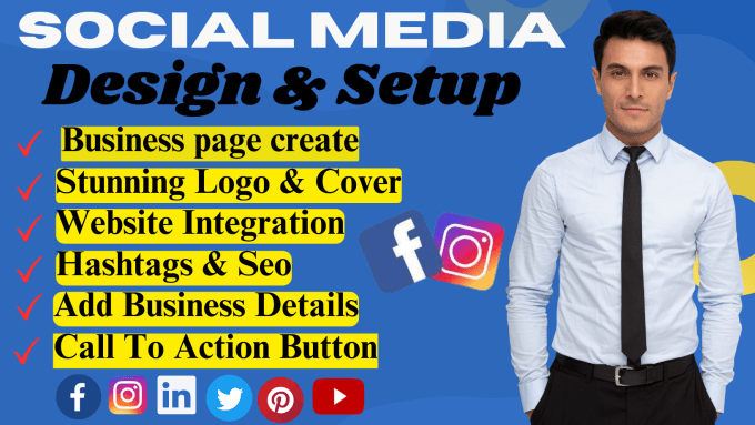 Gig Preview - Create facebook business page, instagram, youtube, setup social media accounts