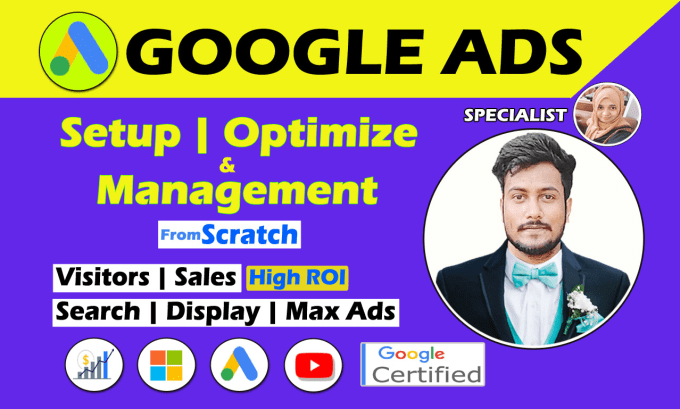 Gig Preview - Complete setup and manage your google ads adwods PPC campaign