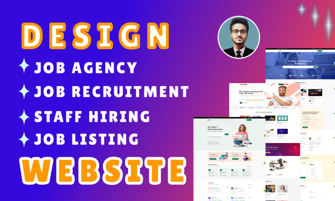 Gig Preview - Healthcare staffing agency website, job listing website development