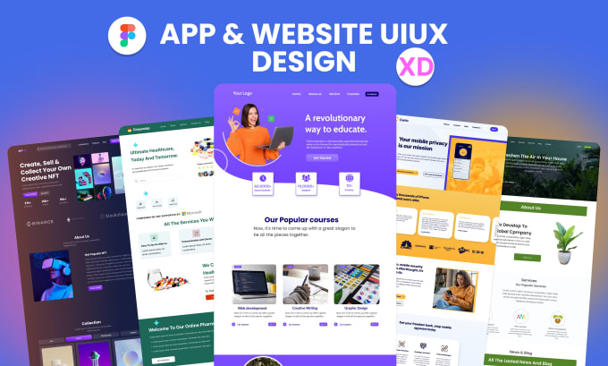 Gig Preview - Do website ui ux, website ui, figma ui ux, landing page, figma design website