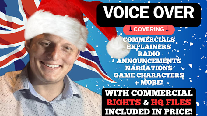 Gig Preview - Record a fun santa claus or grinch voiceover for christmas