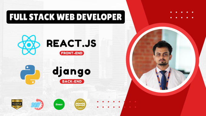 Gig Preview - Do django python react js websites as a full stack developer