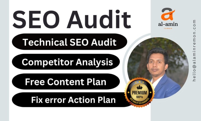 Gig Preview - Do SEO audit with keyword research and competitor analysis