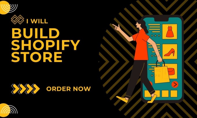 Gig Preview - Build shopify dropshipping store, create shopify website design, redesign